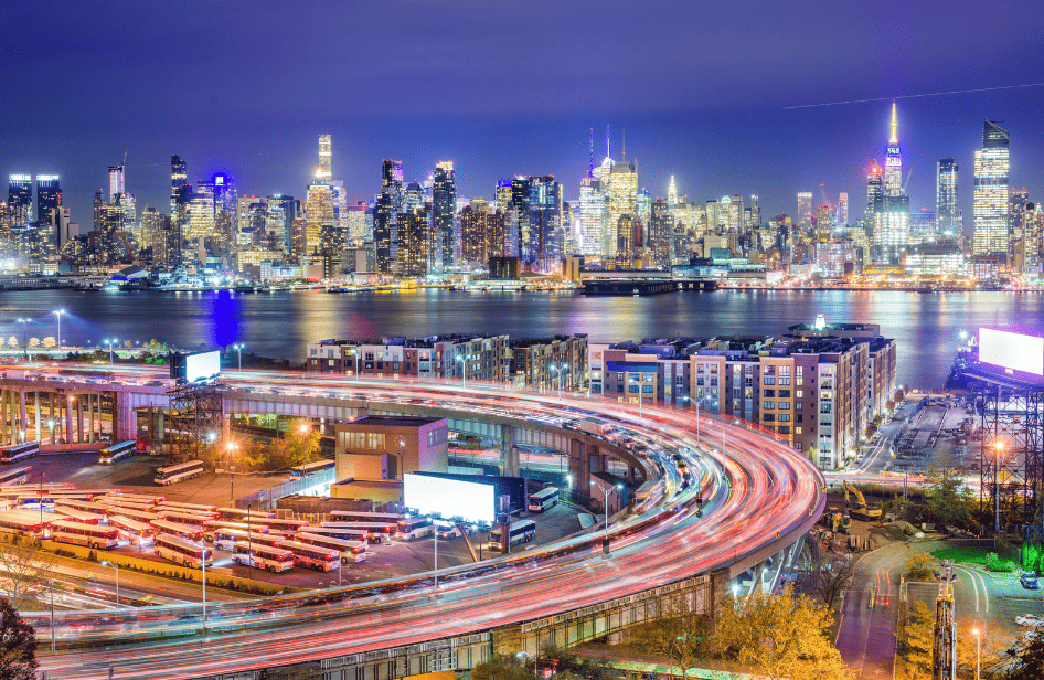 mit dem Mietwagen von New York nach Washington