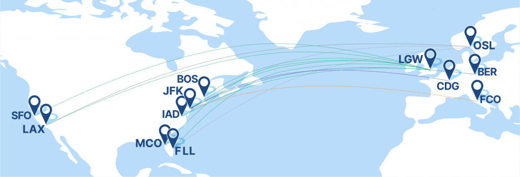 Norse Atlantic Airways Flugplan