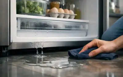سبب تسرب الماء من الثلاجة وكيف توقفه