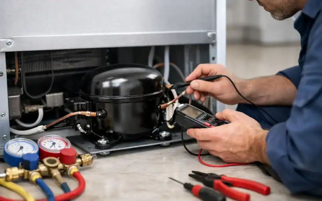 كيفية فحص ضاغط الثلاجة خطوة بخطوة