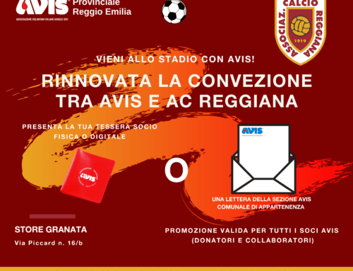 Abbonamenti A.C. Reggiana: sconti per donatori