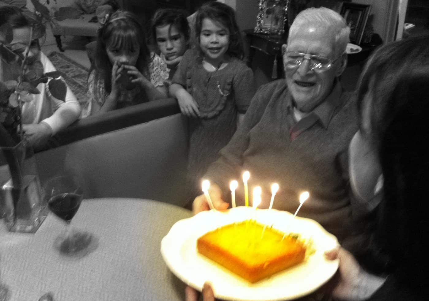 Coconut and lime syrup Birthday cake