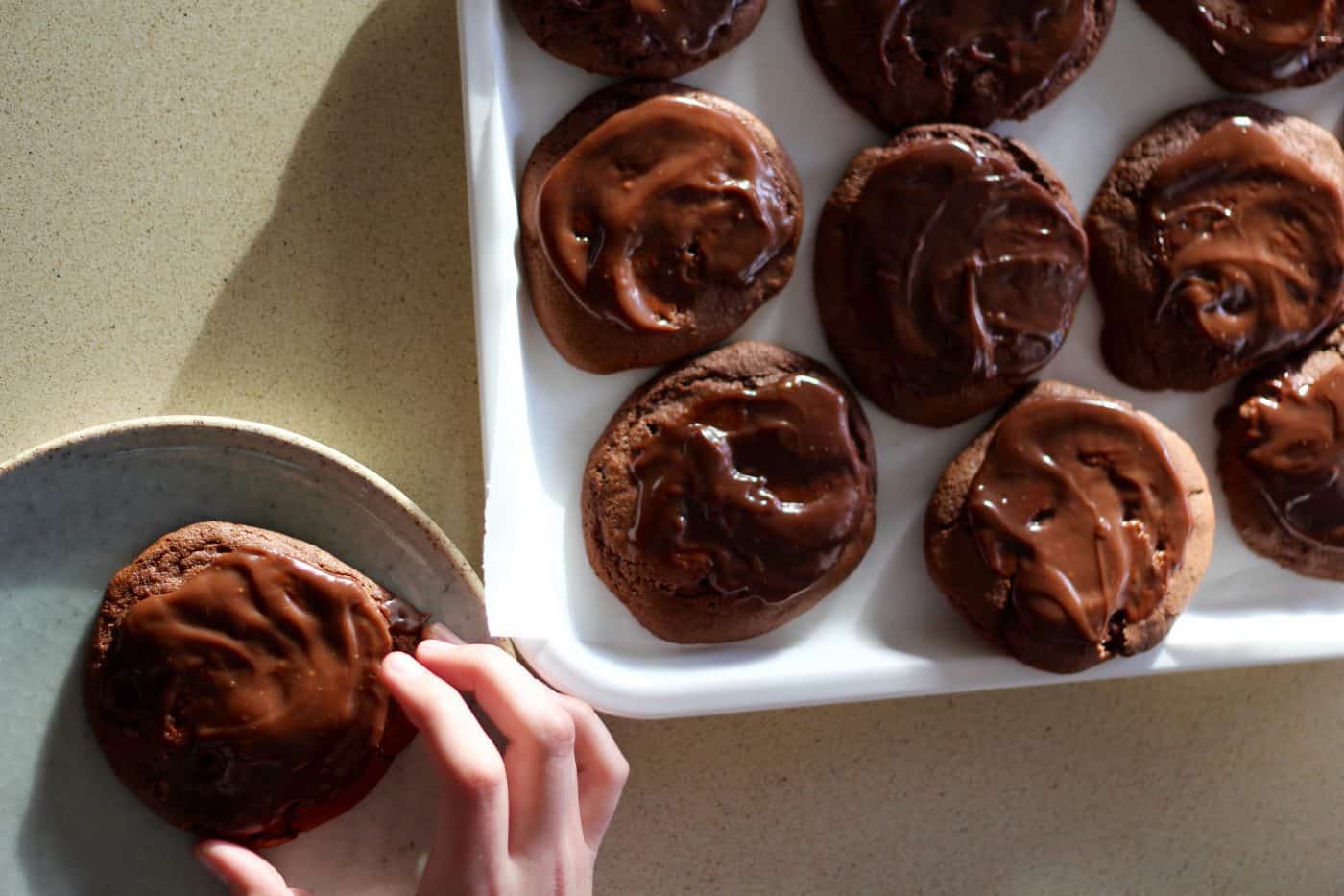 chocolate, cinnamon and orange biscuits