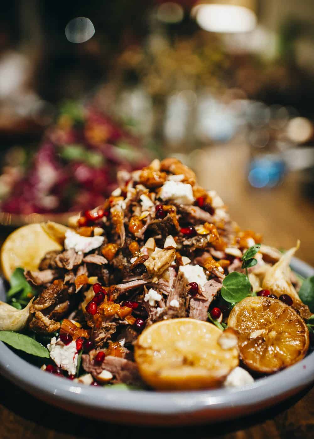 Slow cooked lamb shoulder with Ras el hanout