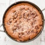 Giant chocolate chip cookie cake
