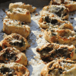 Spinach and feta scrolls