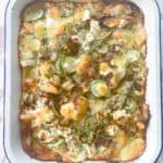 Zucchini frittata with potatoes and cream