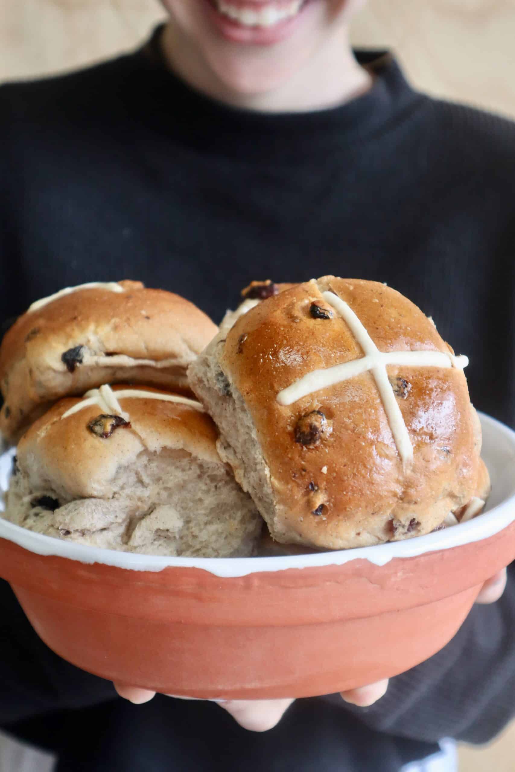 The Best Homemade Hot Cross Buns with a beautiful citrus twist
