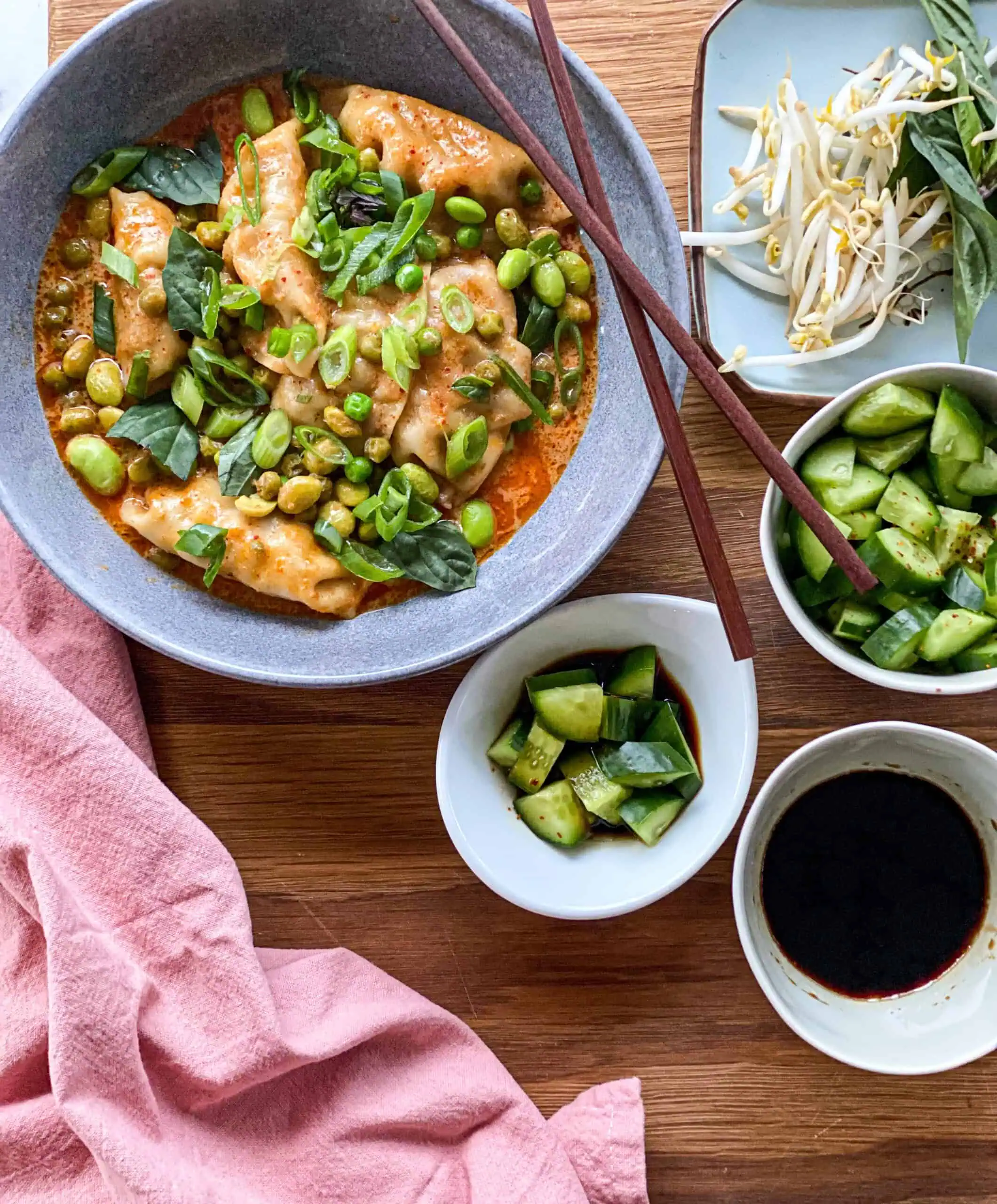 Quick and easy Thai Red Curry Dumplings