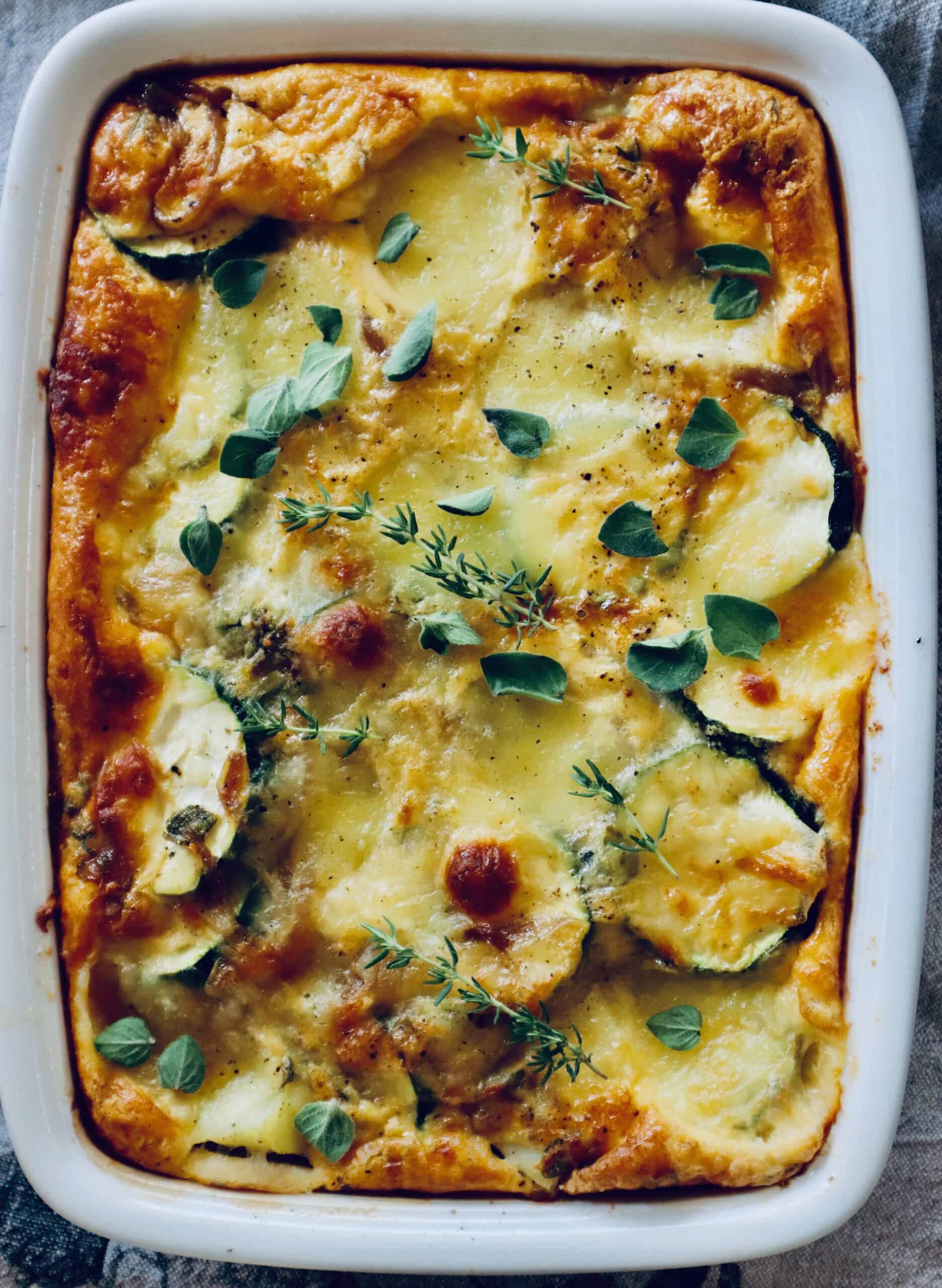 Sweet potato and zucchini frittata