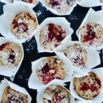 Raspberry, coconut and Chocolate Muffins