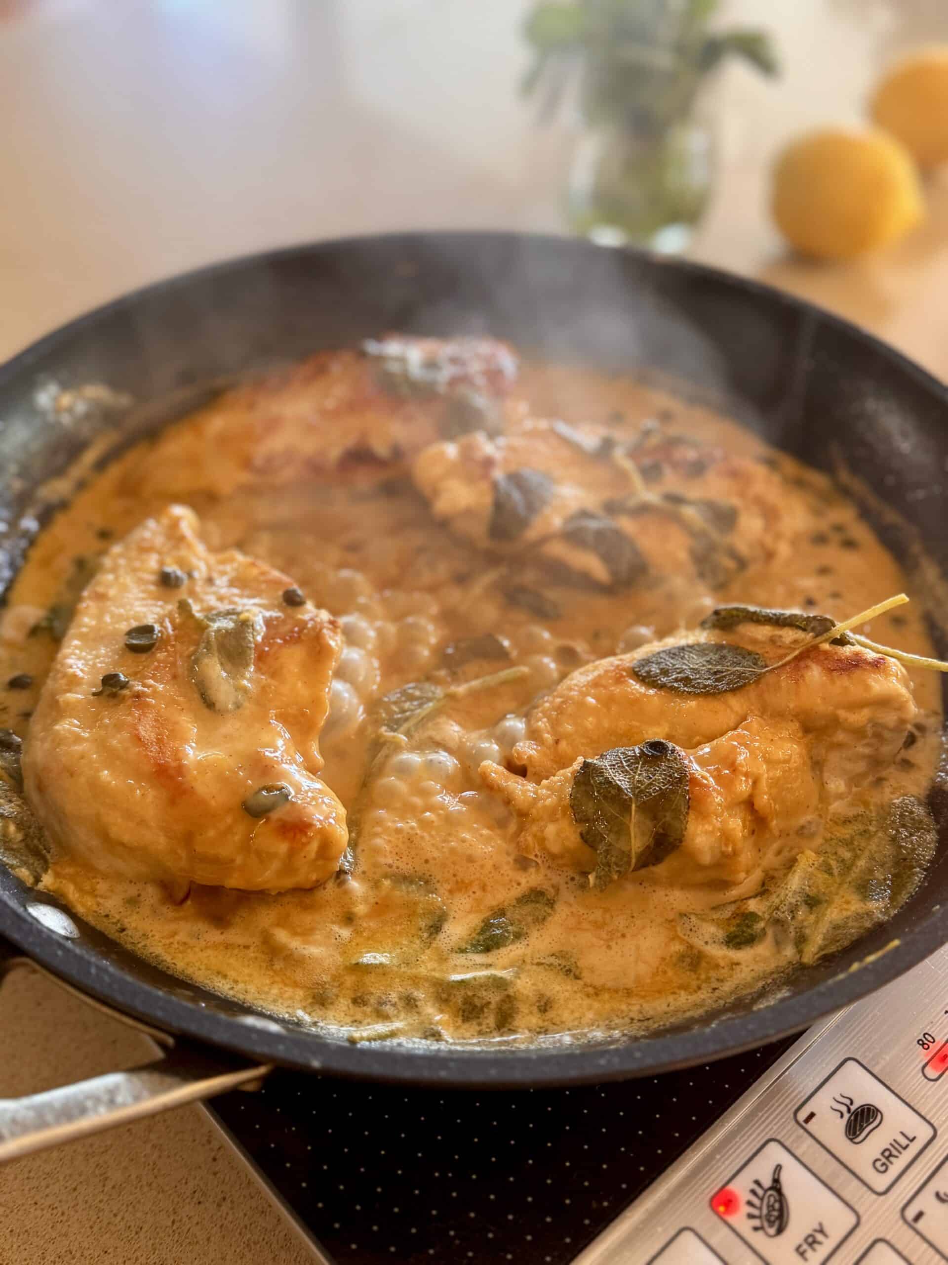 Sensational Chicken Piccata with sage