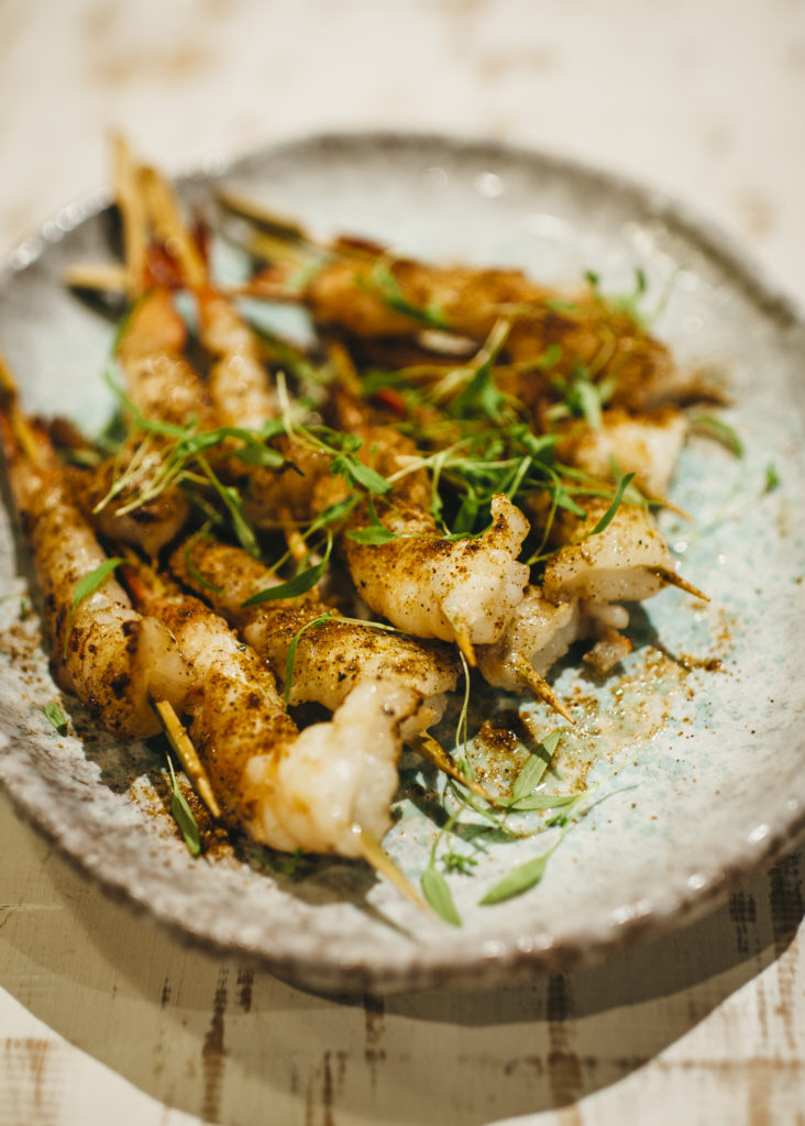 Mexican spiced prawns