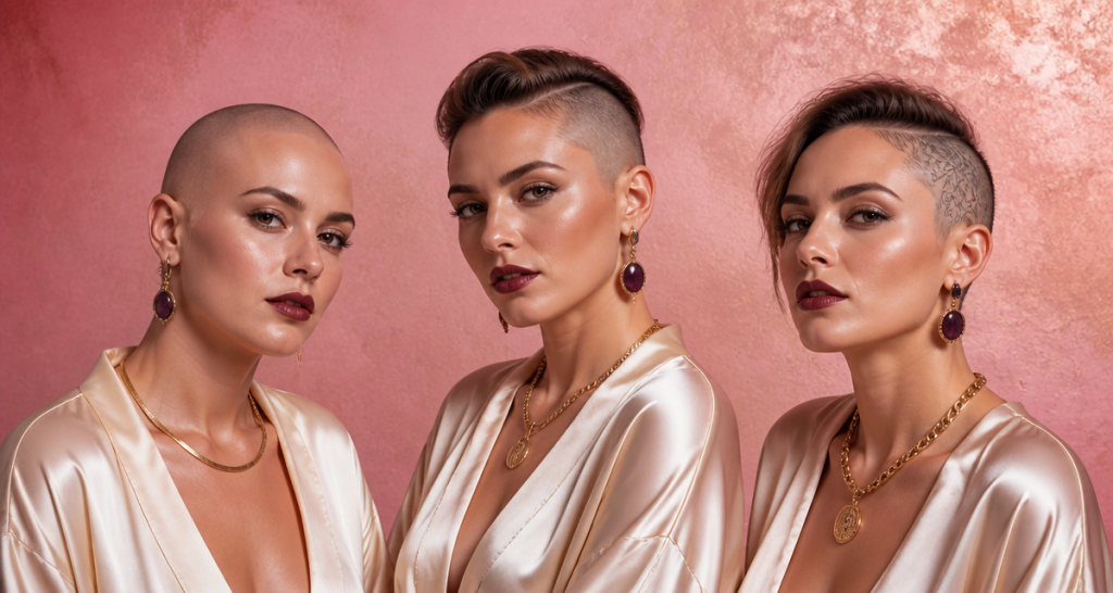 Coupes rasees femmes trois styles mode