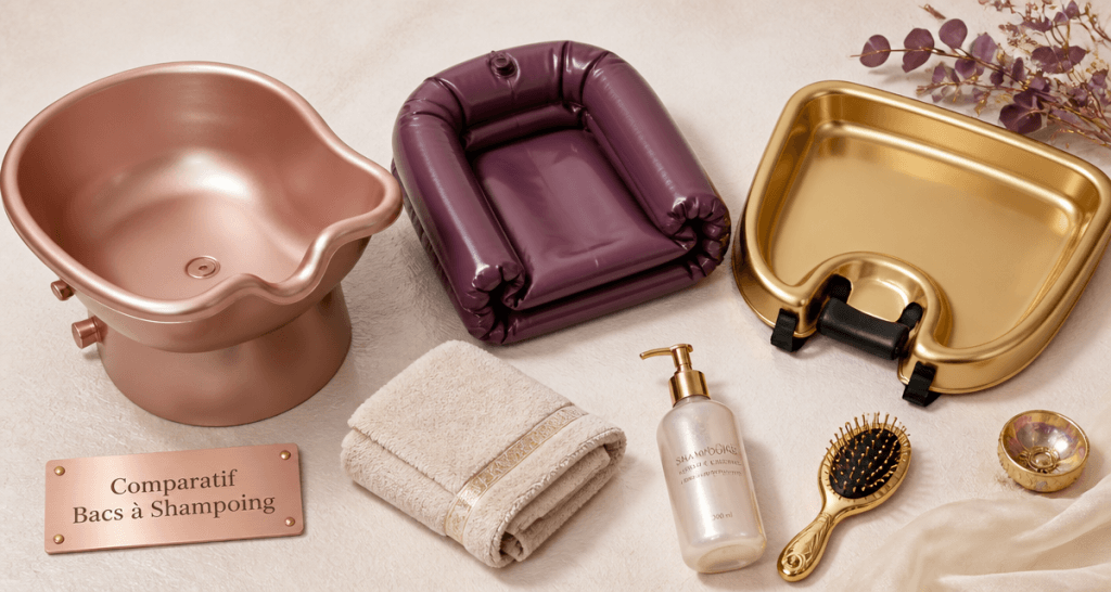 meilleur bac à shampoing domicile trois modèles accessoires luxe