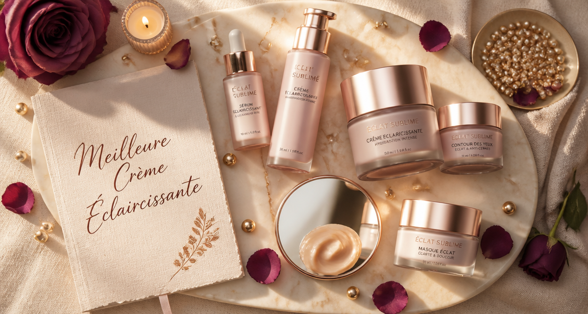 meilleur crème éclaircissante pour visage flacons luxe