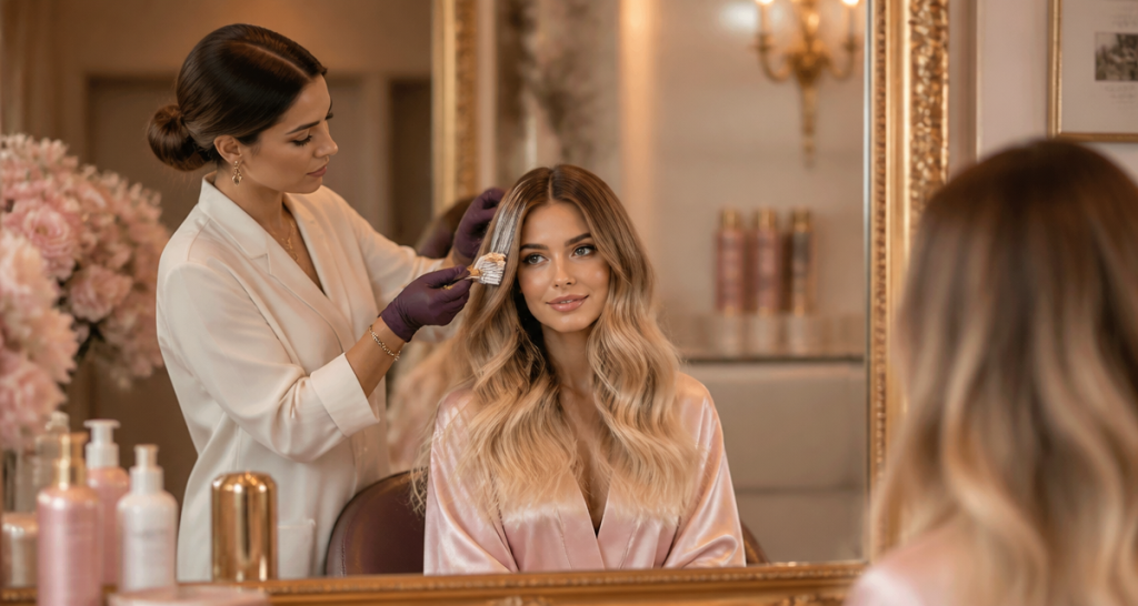 Combien de balayage pour devenir blonde, cheveux en transition salon