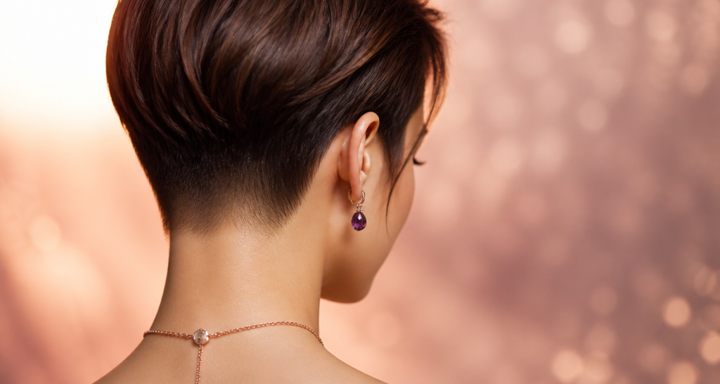 nuque hyper stylée coupe courte femme moderne