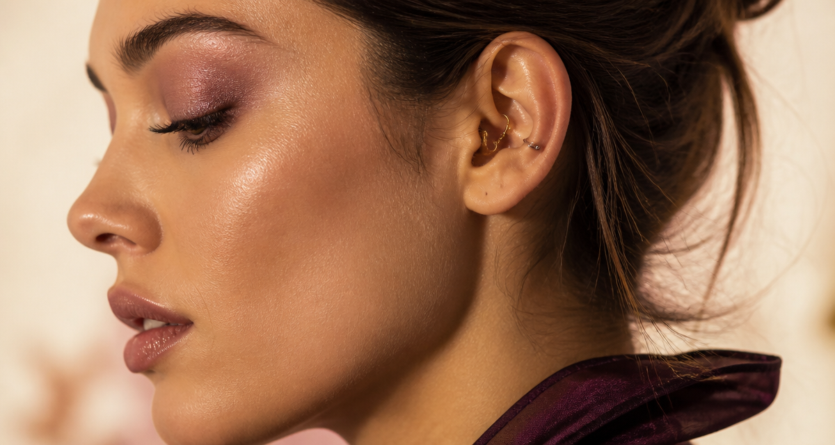 Piercing tragus signification sur oreille femme profil