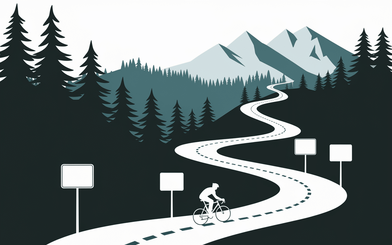 Route forestière et cycliste sur le versant ouest nord du col des Aravis