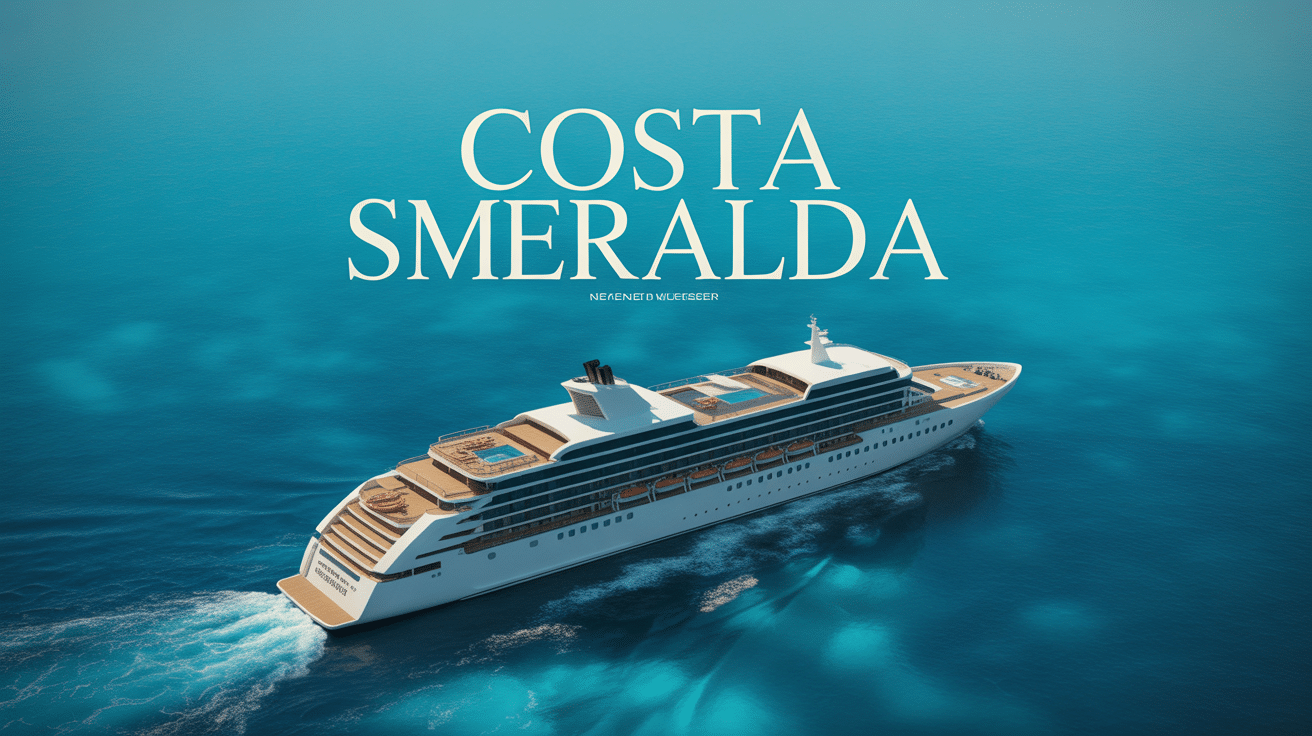 costa smeralda navire croisiere Mediterranee vue majestueuse