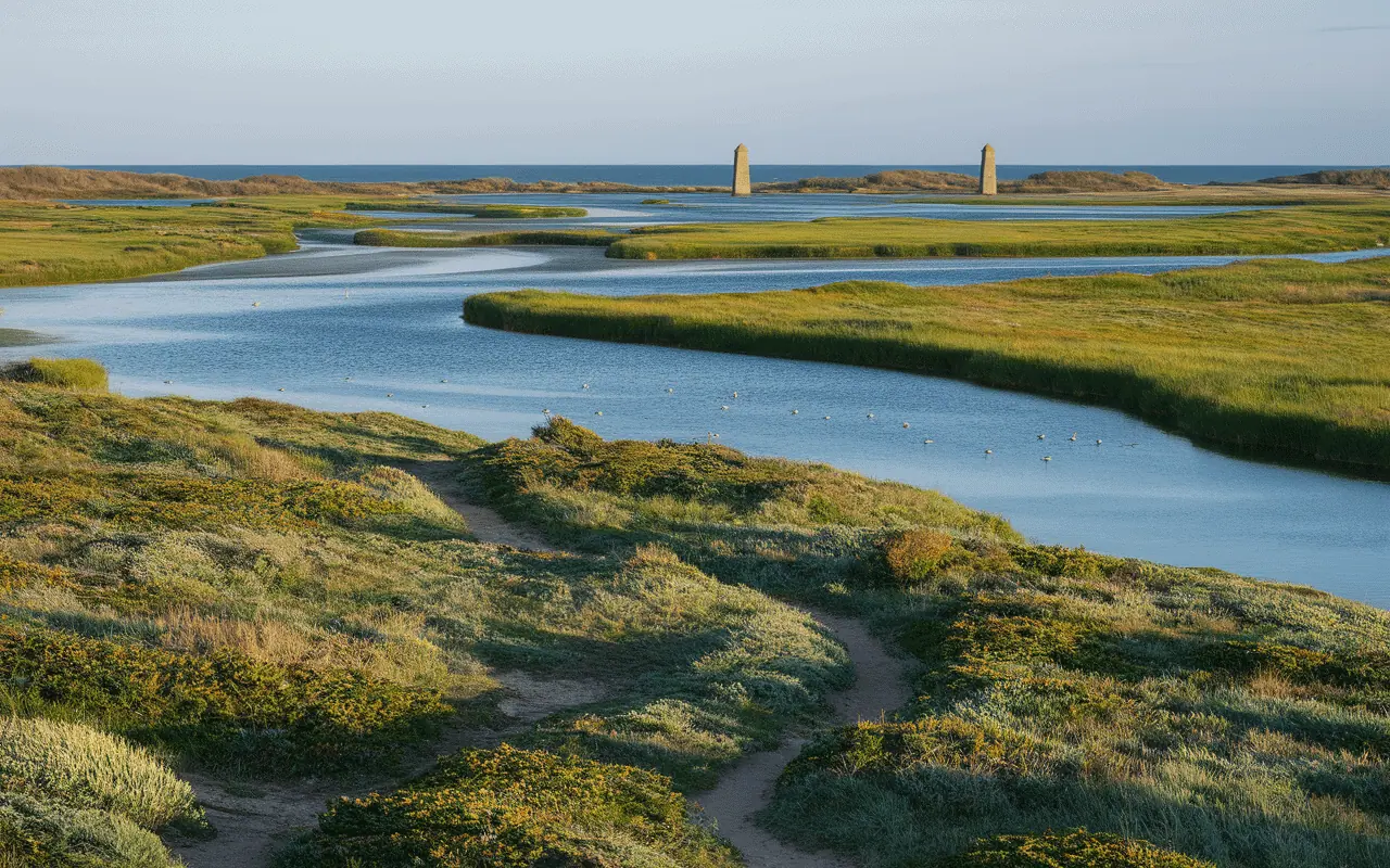 Paysages naturels dunes marais Fort Mahon