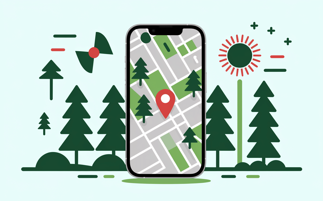 smartphone navigation latitude 50.389169 longitude 3.853723