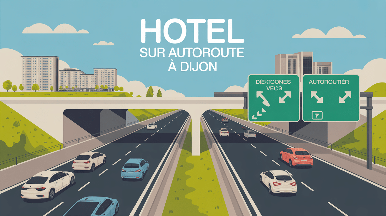 vue aerienne hotel sur autoroute dijon