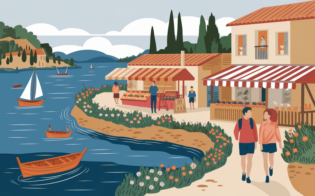 Balades et marchés dans plus beau village autour de Hyères