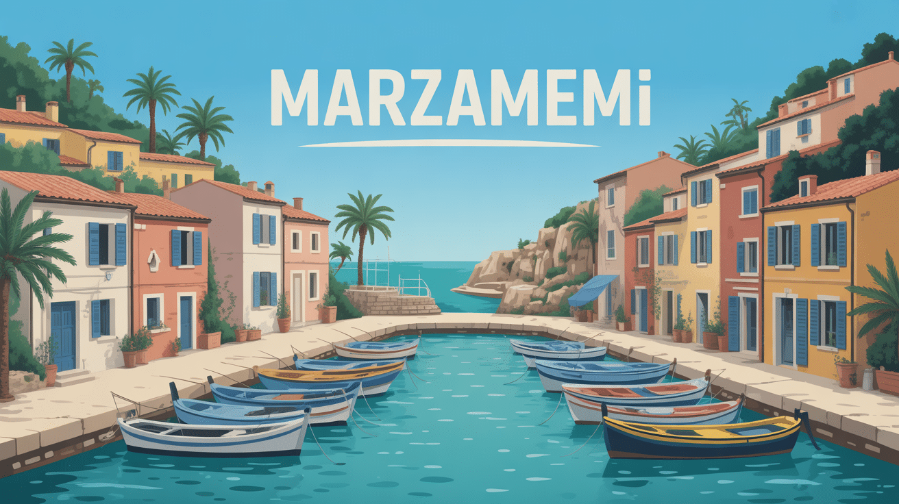 Village Marzamemi maisons colorées port pêcheurs place centrale