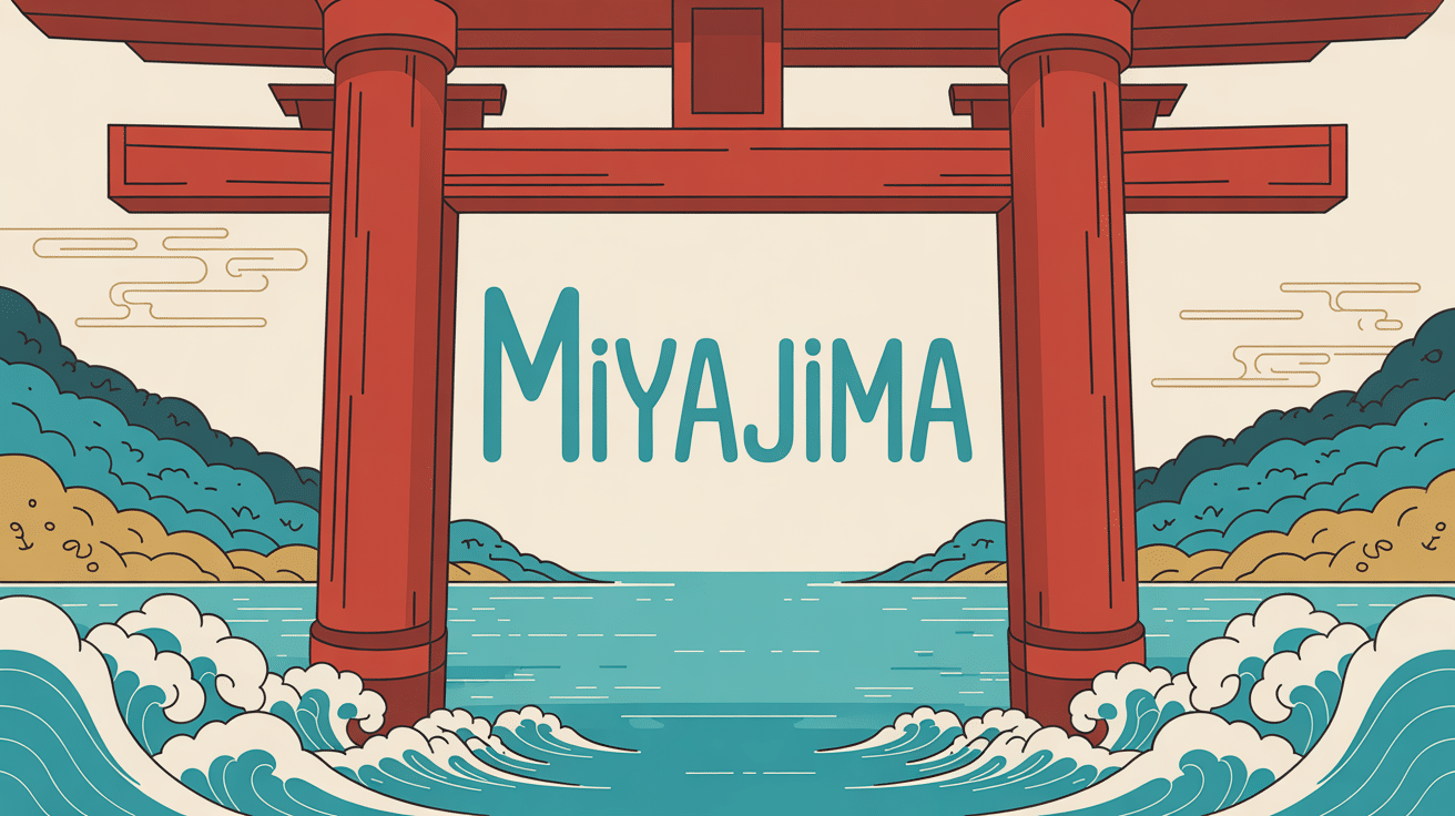 miyajima portail flottant et collines