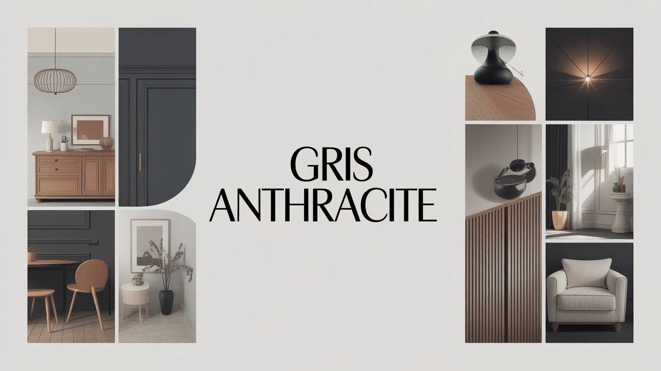 illustration couleur gris anthracite élégance moderne