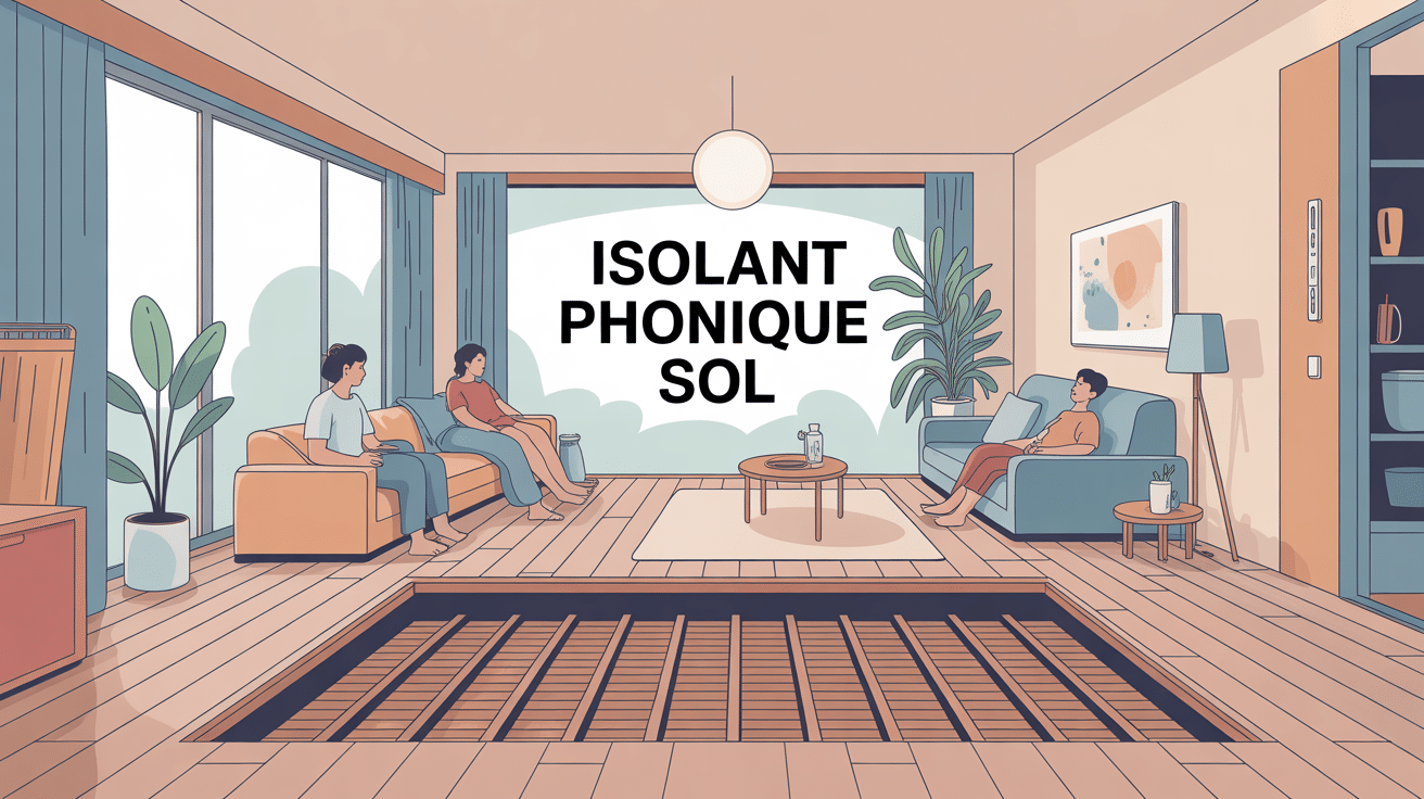 Confort acoustique avec isolant phonique sol en logement moderne