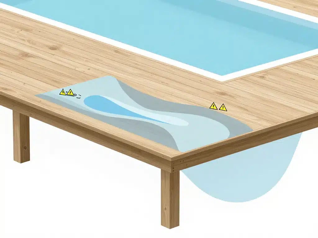 Diagramme faisabilité piscine sur terrasse bois et sécurité structurelle