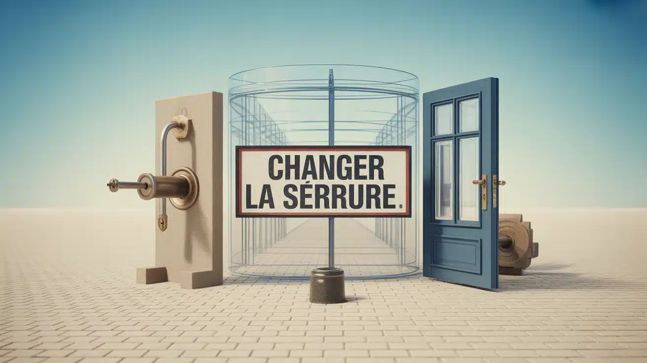 Changer la serrure, cylindre et pièces mécaniques pour mesure précise