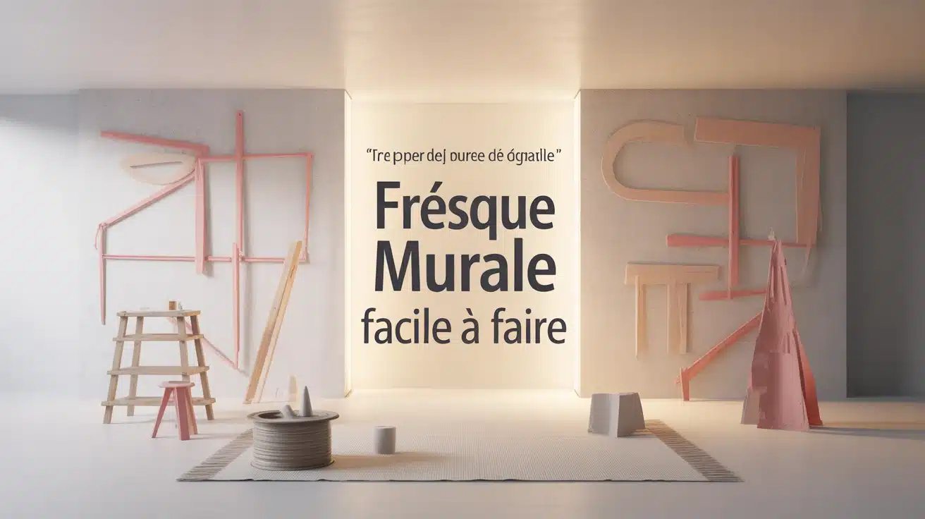 fresque murale facile à faire, fresque simple en 3D