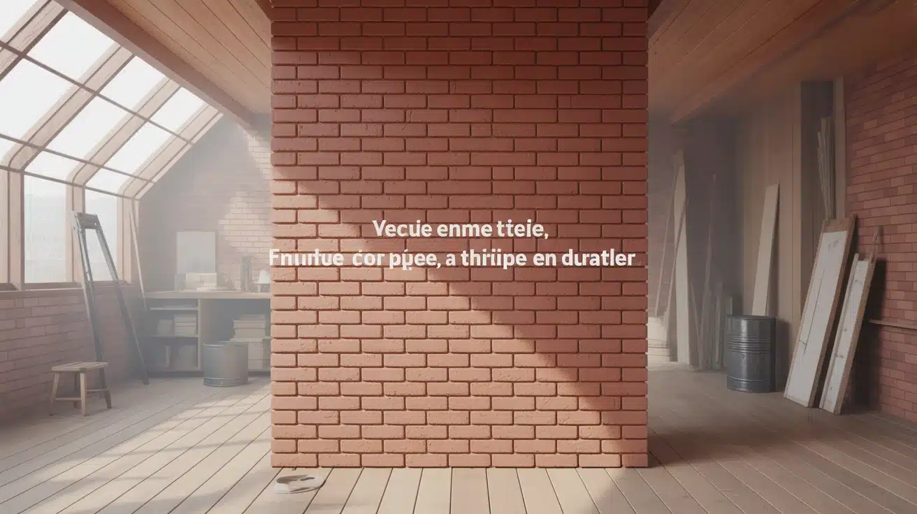 Mur en brique rouge, texture et joints visibles