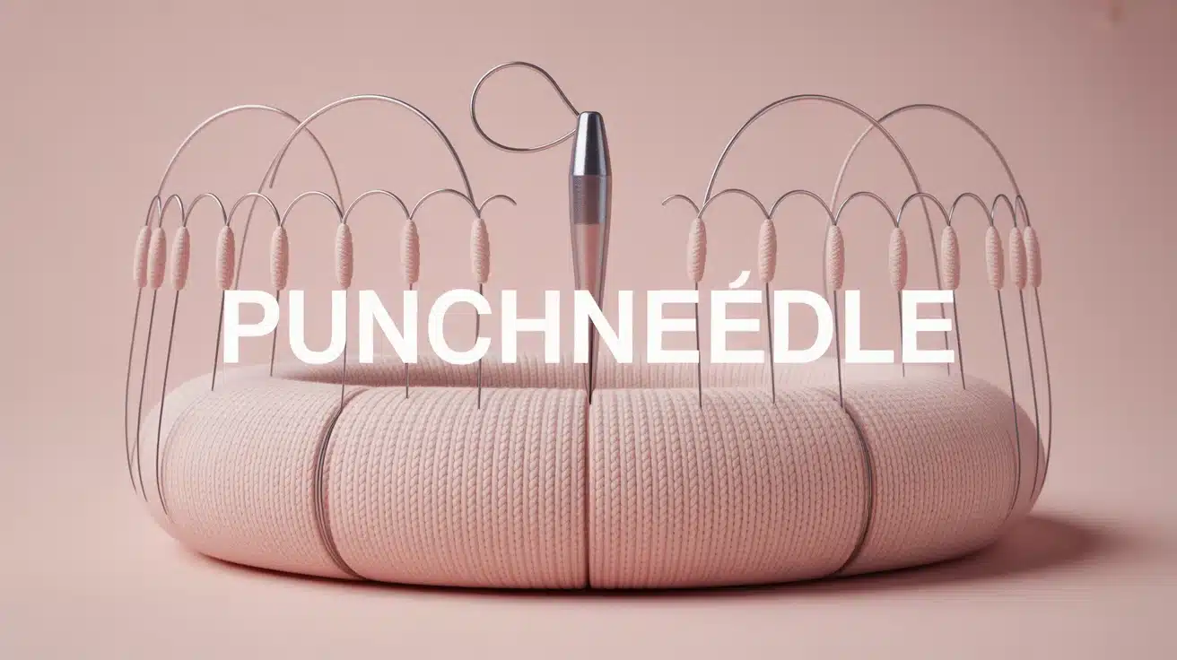 punch needle : boucles en relief et rendu propre
