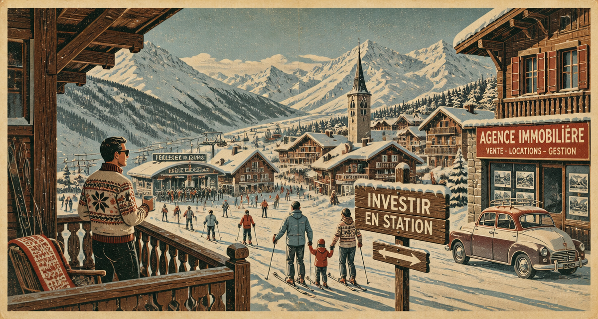 14 stations où investir village montagne enneigé