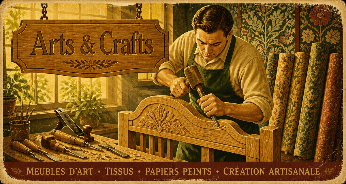 art arts and crafts atelier artisan affiche vintage