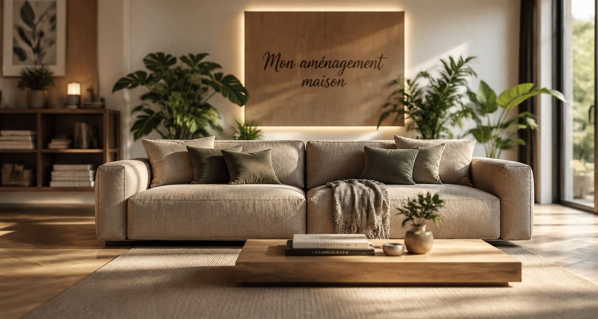 Mon amenagement maison salon moderne lumineux