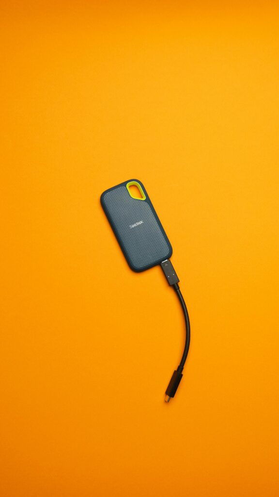 Portable SSD used alongside cloud backup for a 3-2-1 strategy