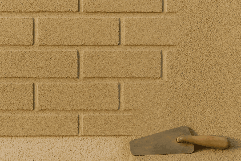 Rendering over brick