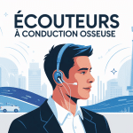 écouteur conduction osseuse danger illustration sécurité