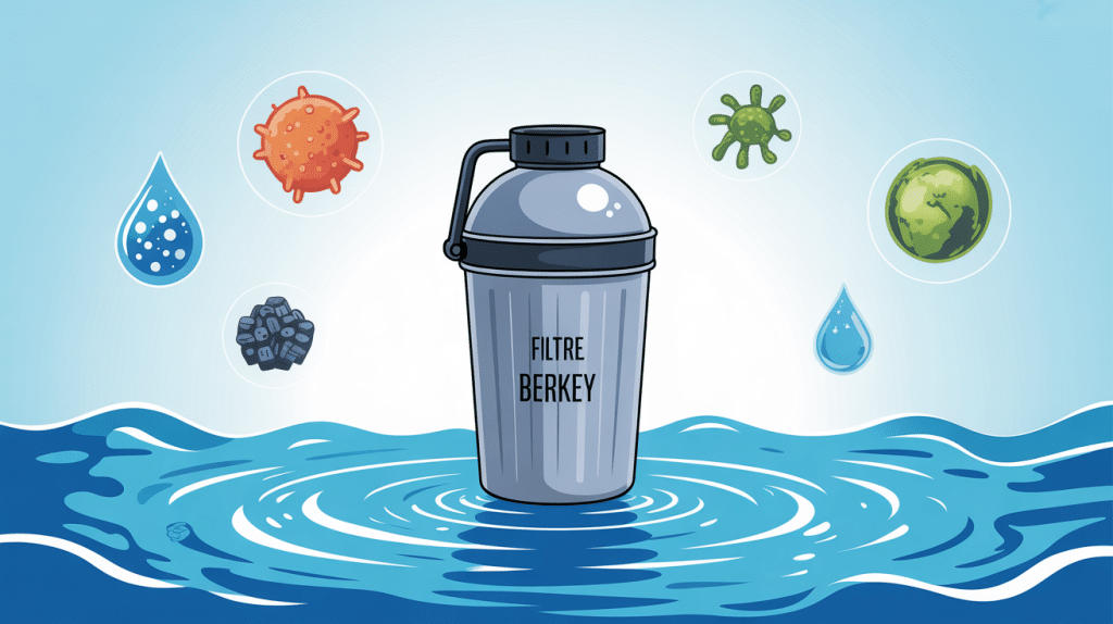Filtre Berkey avis visuel de purification eau inox