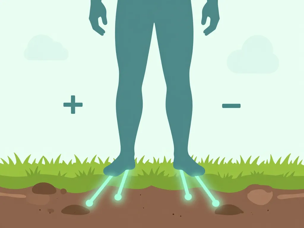 diagramme grounding bienfaits effets sur le corps