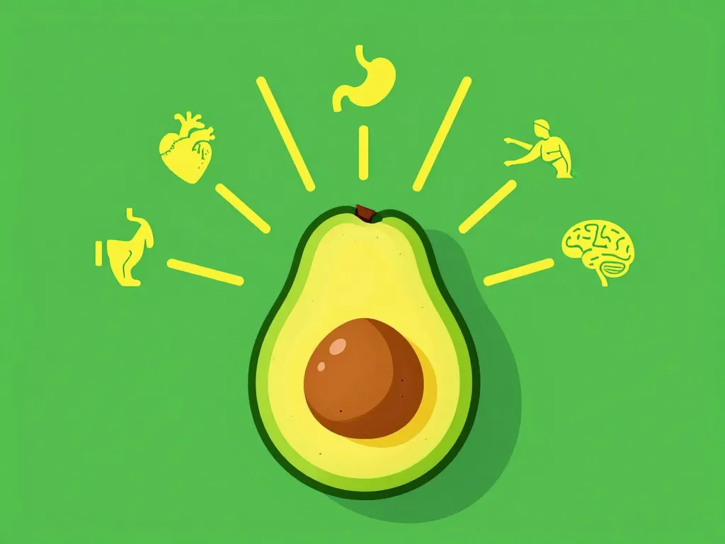 Infographie les bienfaits de l avocat santé