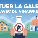 Tuer la gale avec du vinaigre illustration pédagogique