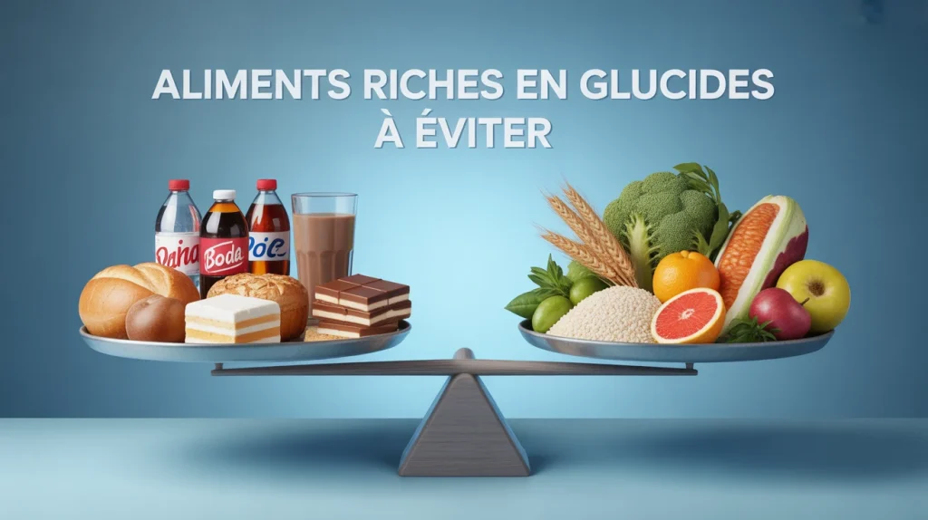 aliments riches en glucides à éviter balance aliments sains