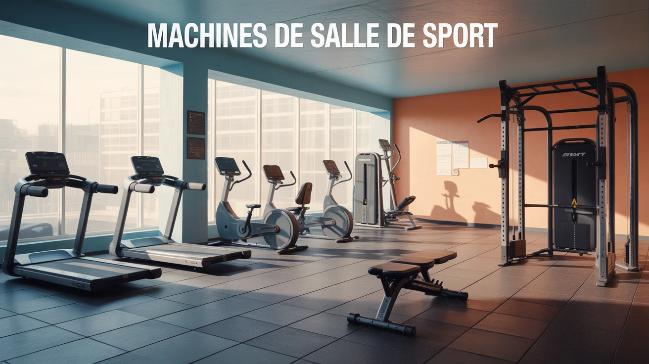 machines de salle de sport modernes en utilisation